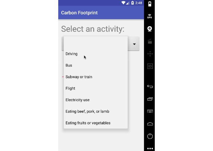 Carbon Footprint – screenshot 2