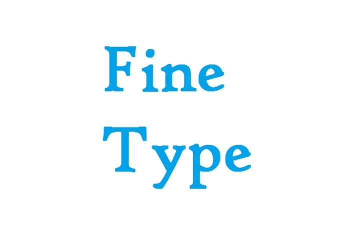FineType – screenshot 1