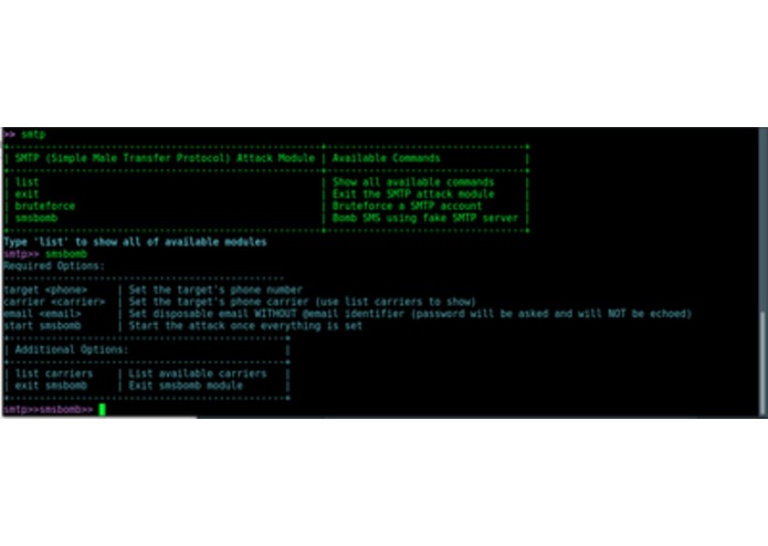 dedsploit – screenshot 2