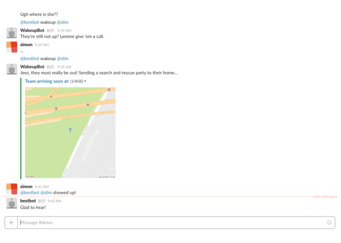 WakeupBot – screenshot 2