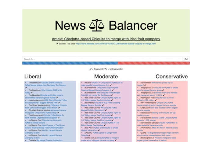 News Balancer – screenshot 1