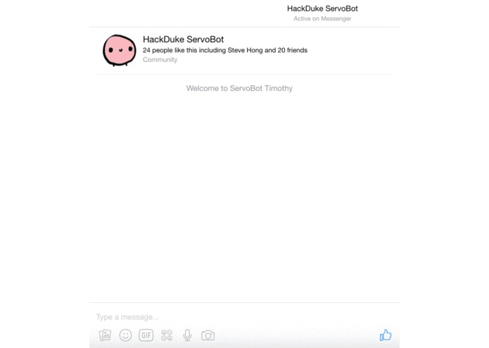 HackDuke2016 – screenshot 1