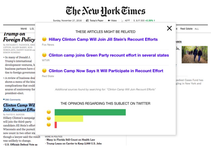 Presens — Multiple sources on news – screenshot 1