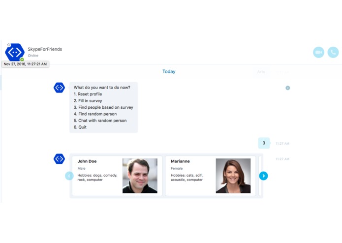 SkypeForFriends – screenshot 1