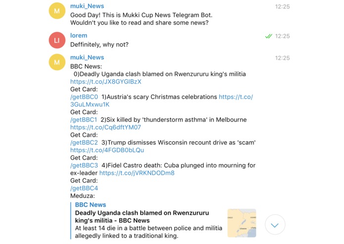 Muki News Telegram Bot – screenshot 3