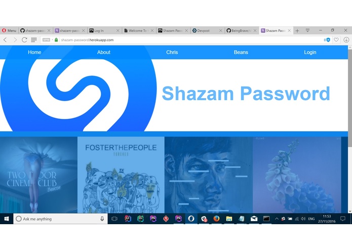 Shazam Password – screenshot 1