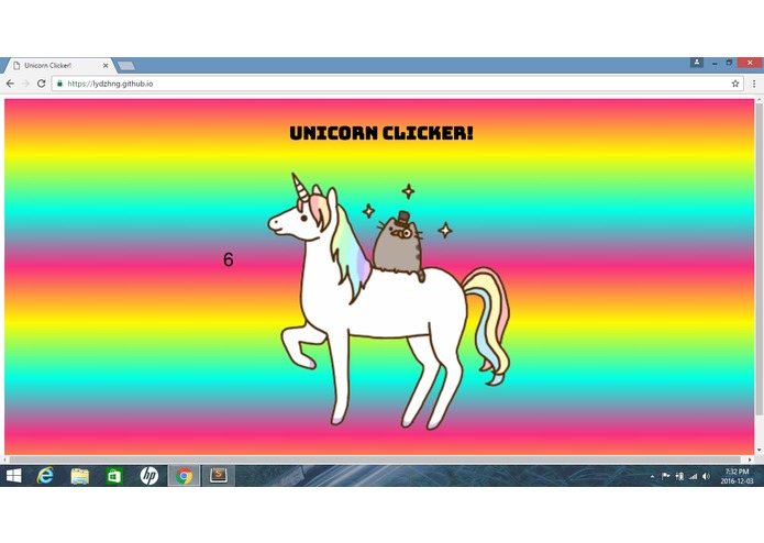 Unicorn Clicker! – screenshot 1