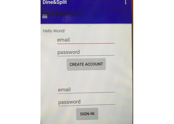 Dine&Split – screenshot 1