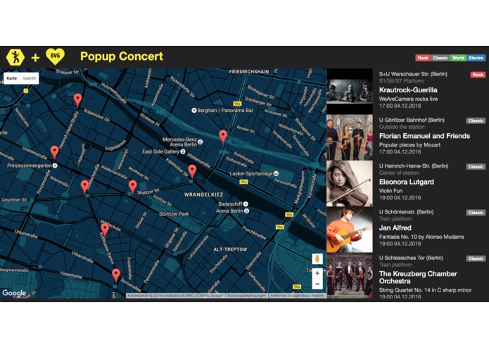 Popup Concerts – screenshot 2