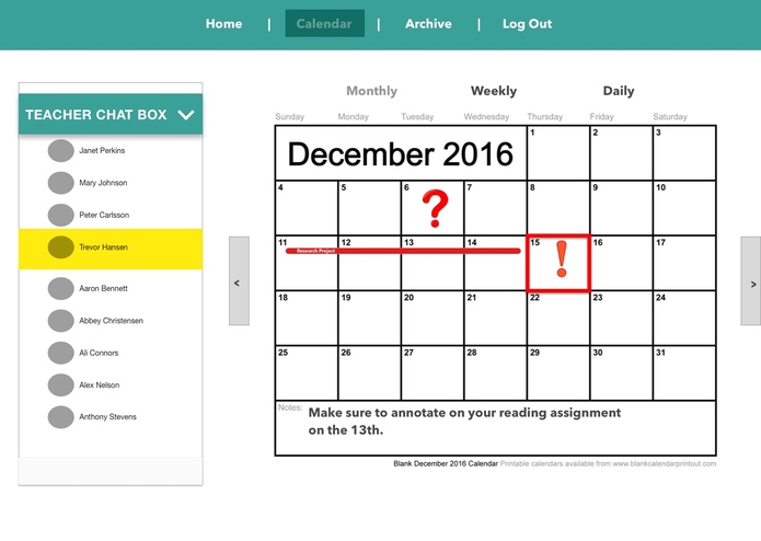 Homeroom – screenshot 1