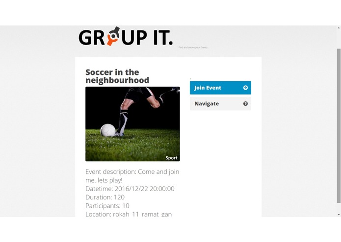Group it  – screenshot 1
