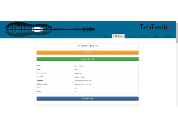 Tabtastic - Guitar Chord Sheet Sharing Site – screenshot 7