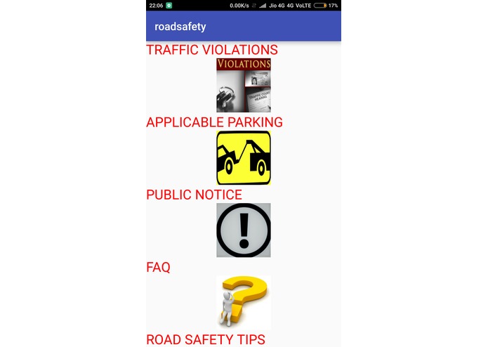 A Road Safety app for Hack and Roll Indore – screenshot 2