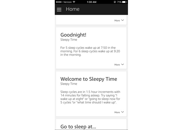 Sleepy Time Alexa Skill – screenshot 1