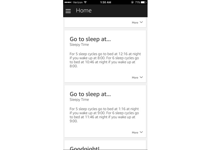 Sleepy Time Alexa Skill – screenshot 2