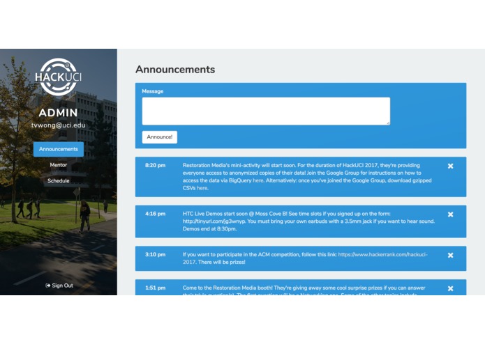 HackUCI Live – screenshot 3