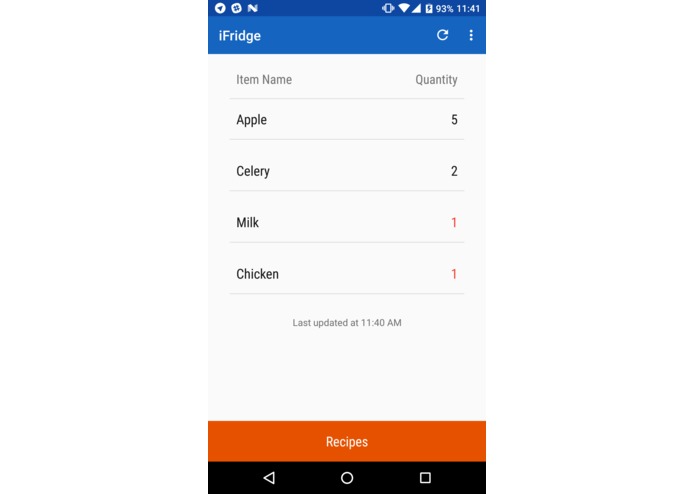 003 - iFridge – screenshot 1