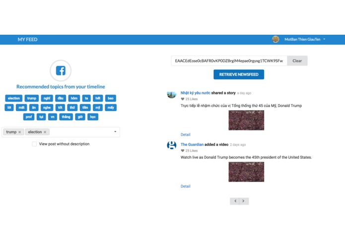 005 - MyFeed – screenshot 1