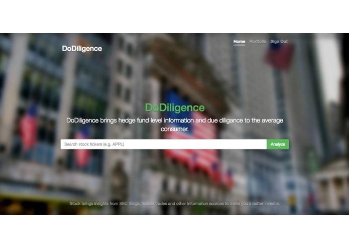 DoDiligence – screenshot 1