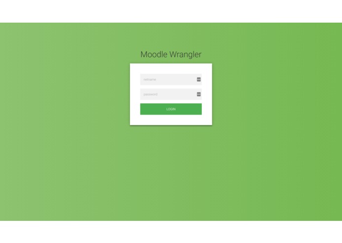 MoodleWrangler – screenshot 1