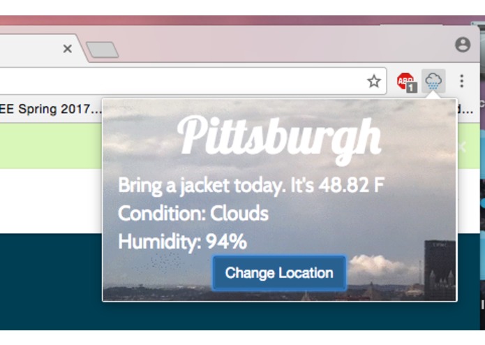 CliMate – screenshot 2