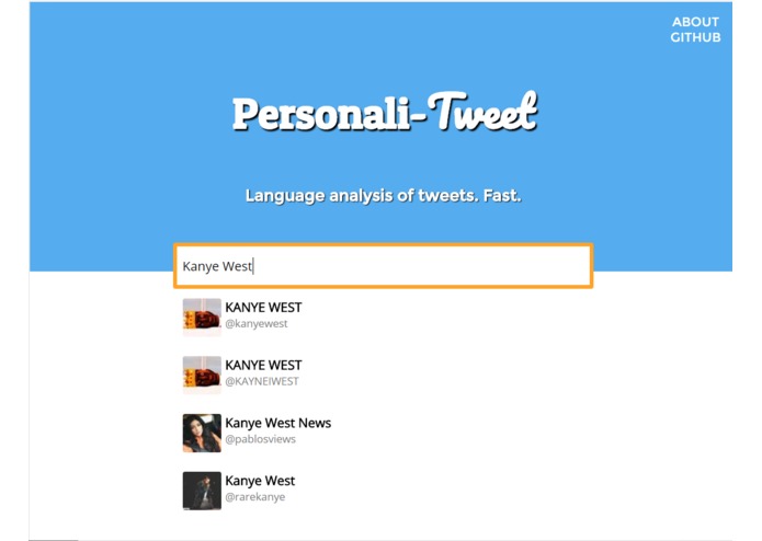 Personali-Tweet – screenshot 2