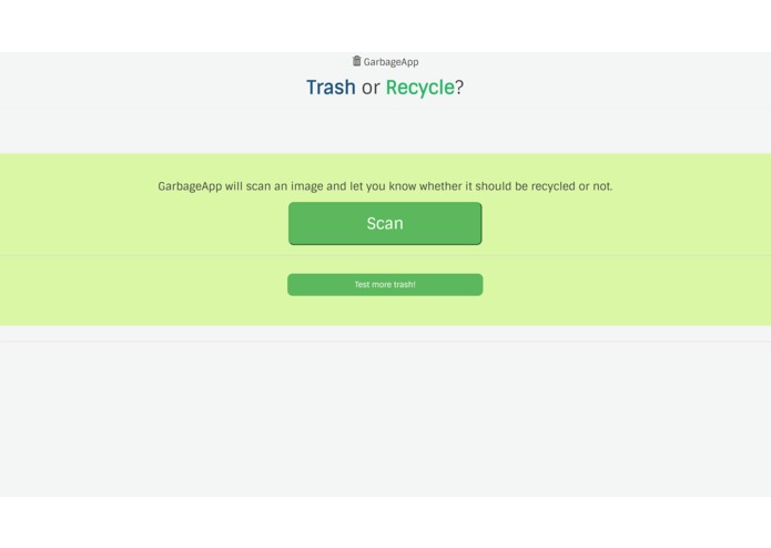 GarbageApp – screenshot 1