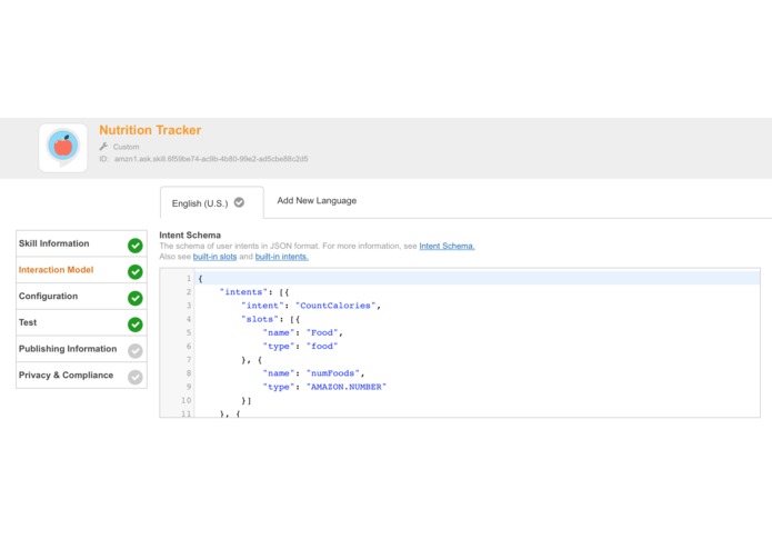 Nutrition Tracker – screenshot 1