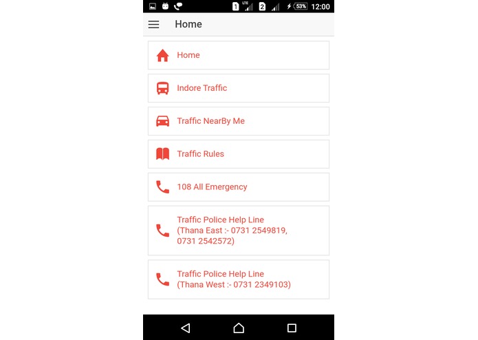 My Indore Traffic App – screenshot 2