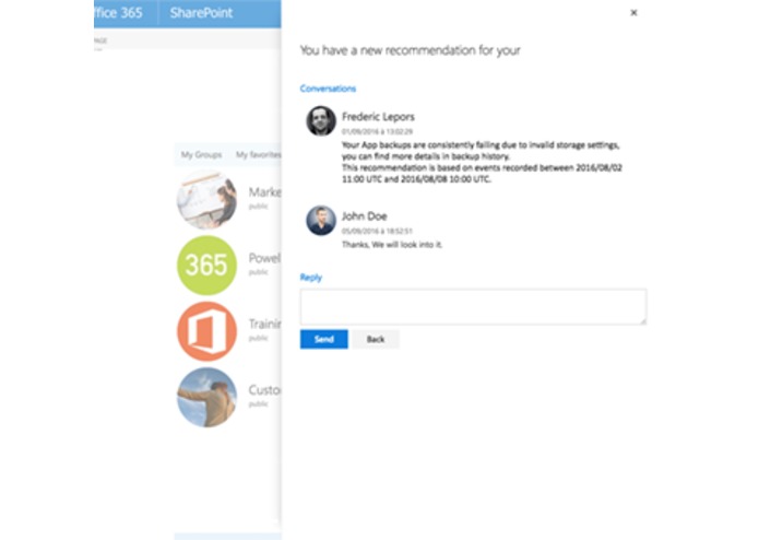 Office 365 Groups SPFx – screenshot 1