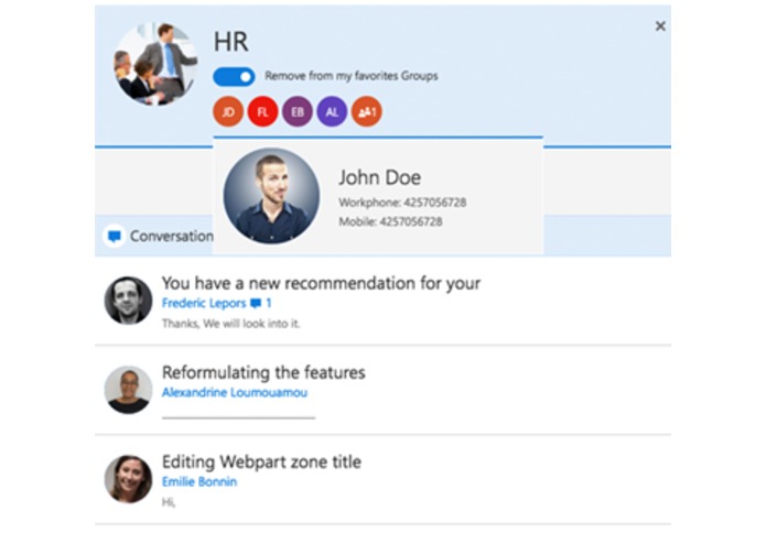 Office 365 Groups SPFx – screenshot 3