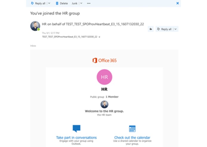 My last emails SPFx – screenshot 2