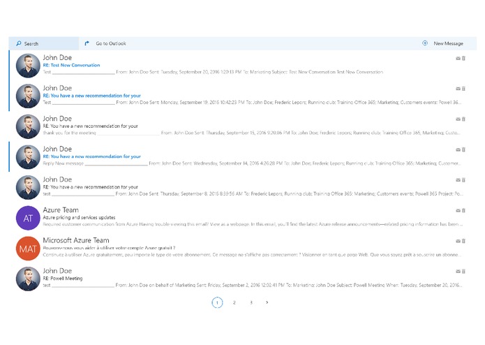 My last emails SPFx – screenshot 3