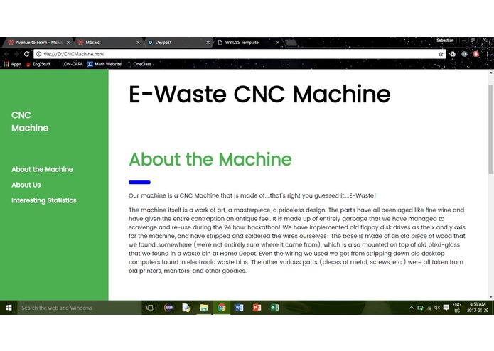 E-Waste CNC Machine – screenshot 1