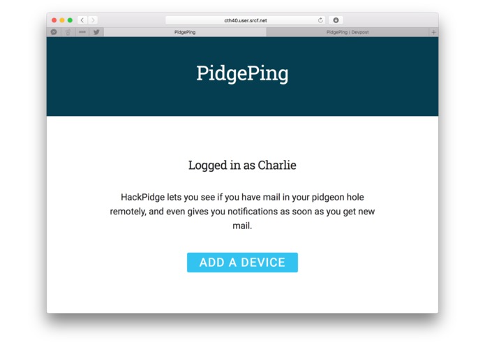 PidgePing – screenshot 1
