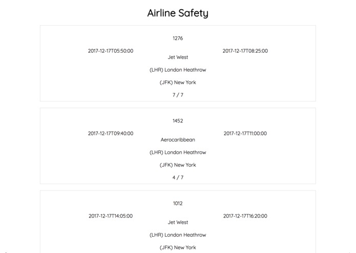 Airline safety – screenshot 1