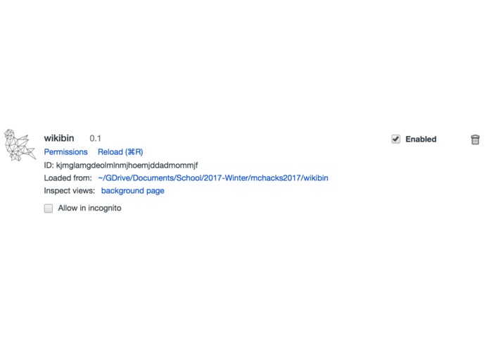 wikibin – screenshot 1