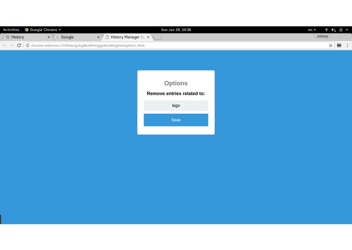 HistManager – screenshot 2