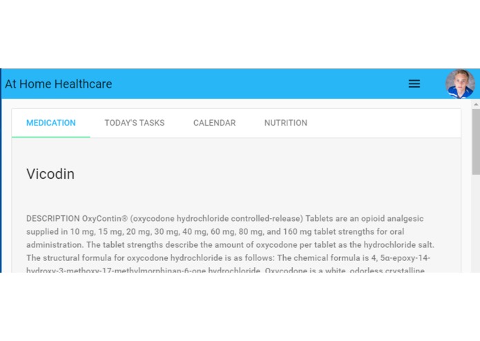 Home Healthcare Dashboard – screenshot 1