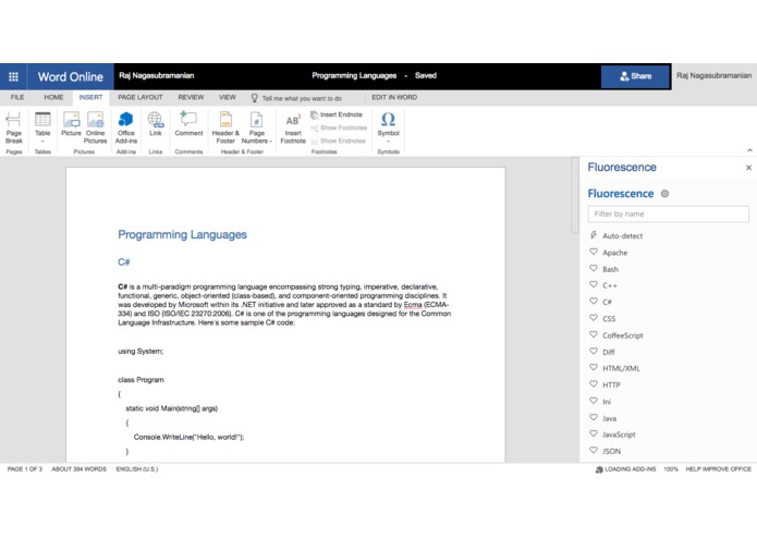 Fluorescence – screenshot 1