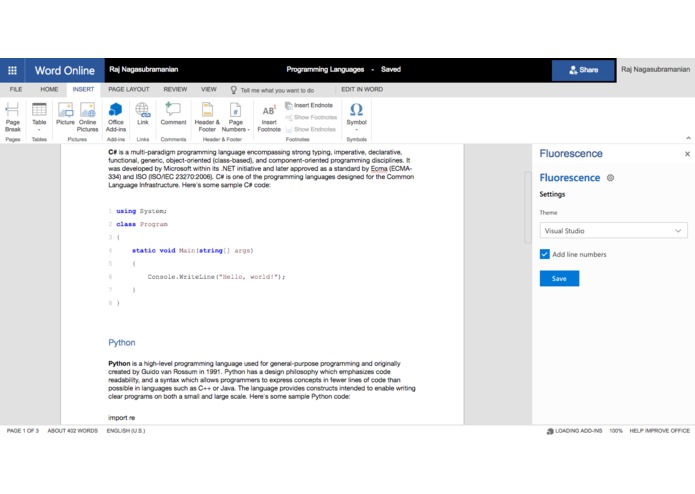 Fluorescence – screenshot 3