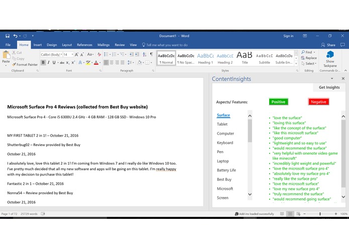 Customer Insights – screenshot 1