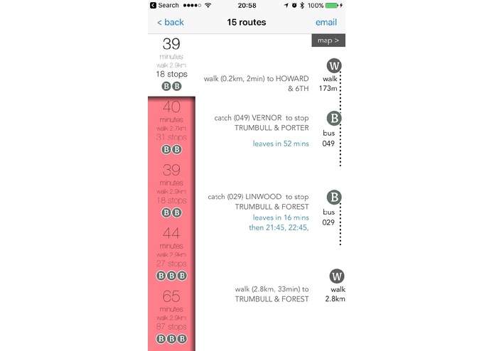 goDetroit mobile app – screenshot 2