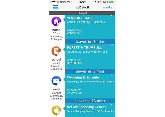 goDetroit mobile app – screenshot 1