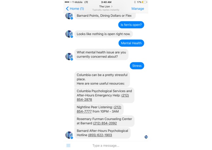 LionBot – screenshot 2