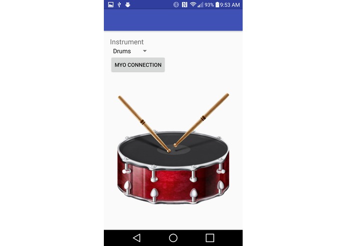 Myo Virtual Instrument – screenshot 1