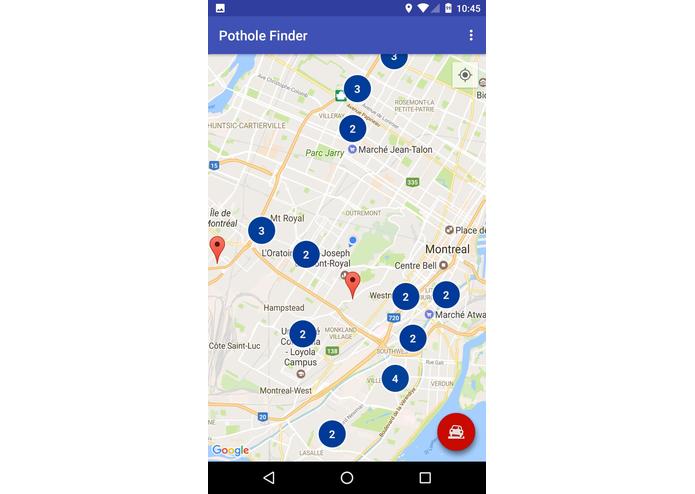 Pothole Finder – screenshot 1