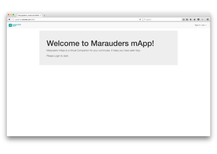 Marauder mApp V2 – screenshot 1