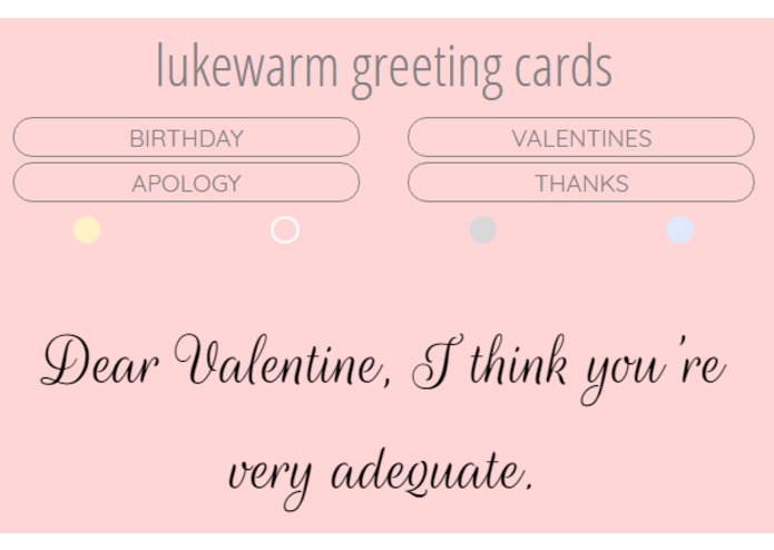 Lukewarm Greeting Cards – screenshot 2
