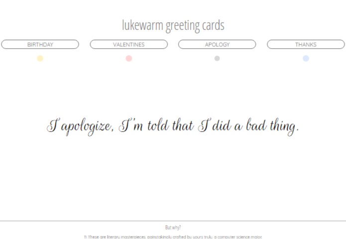 Lukewarm Greeting Cards – screenshot 3